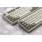 Grey White Red Russian 104+43 Cherry MX PBT Dye-subbed Keycaps Set for Mechanical Gaming Keyboard